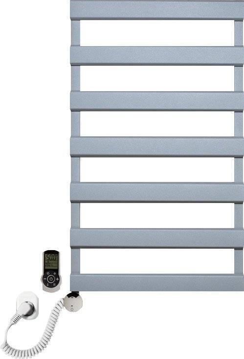 Полотенцесушитель электрический Luxrad Scala New 065440 84х50 L, серый, терморегулятор selmo smart programm с пультом