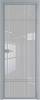 Межкомнатная дверь Profil Doors 4 AX цвет профиля Серебро, стекло безопасное 6 мм страйп 700x2000