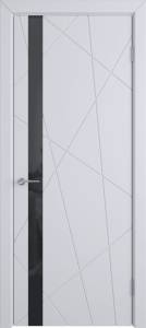Межкомнатная дверь Владимирская Фабрика Дверей Flitta Cotton стекло Black Gloss 800x2000