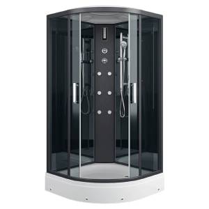 Душевая кабина Erlit ER570917-C2-RUS профиль черный стекло тонированное, 90x90x210
