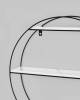Полка навесная Stool Group Luna FDC9685 bl w/m черная, белый мрамор 50x10x50 фото 3
