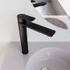 Смеситель для раковины Avrora Moon AV3512 высокий, черный фото 4