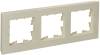 Рамка 3-постовая IEK Brite BR-M32-51-K10 бежевый