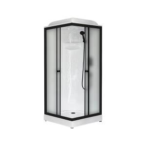 Душевая кабина Royal Bath HP RB90HP1-M-BL профиль черный, стекло матовое, 90x90x217