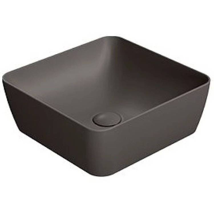 Раковина GSI Nubes 903816 38 см, коричневая матовая