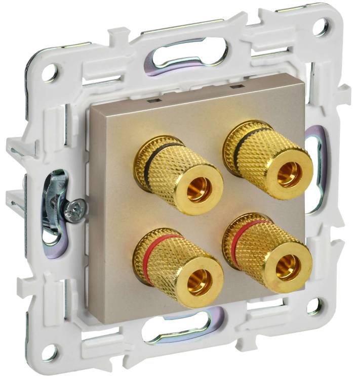 Акустическая розетка IEK Skandy SK-S40-K37 шампань