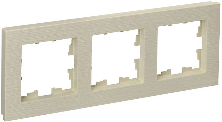 Рамка 3-постовая IEK Brite BR-M32-51-K10 бежевый