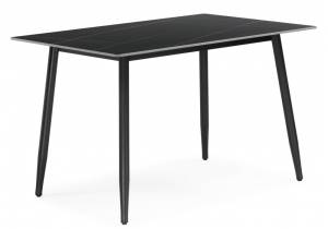 Стол Woodville Rion 15908 черный мрамор, черный 120x80x75
