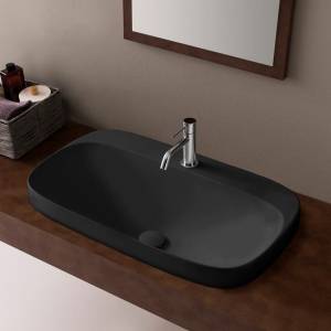 Раковина Scarabeo Moon 5512 49 BK 72x42x18, черный
