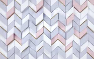 3D Фотообои Artegrafico «Трехцветная геометрия» BL-013 акварель