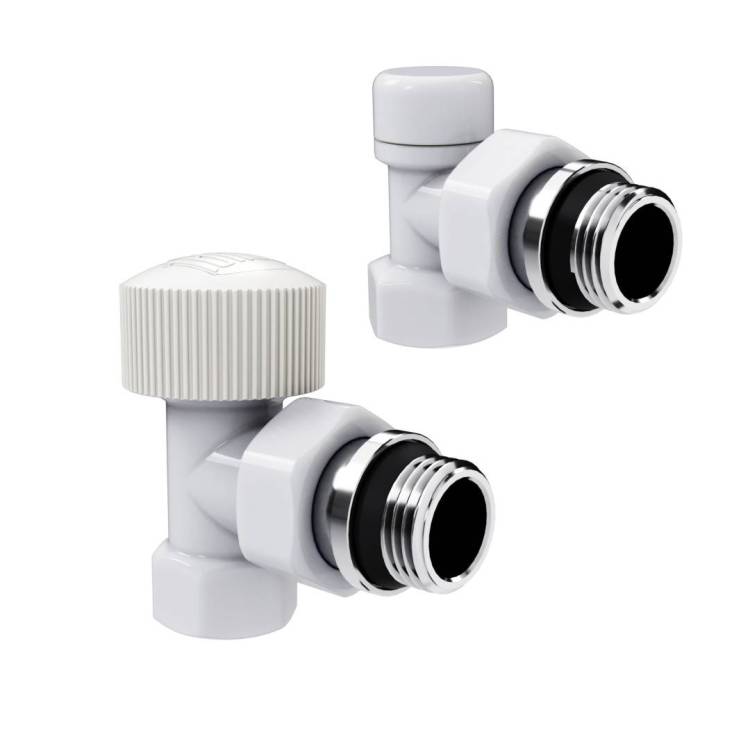 Набор термостатический угловой Royal Thermo Design НС-1640379 1/2" М30х1,5 Белый