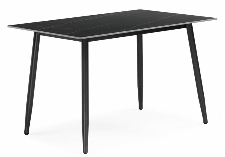 Стол Woodville Rion 15908 черный мрамор, черный 120x80x75