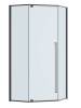 Душевой уголок Cezares PLANE-P-1-100-C-GM профиль оружейная сталь, стекло прозрачное, 100x100x195