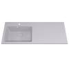 Раковина Uperwood Cosmos Quartz RCosmos Quartz120LJ над стиральной машиной, левая, жасмин, 120x48 фото 2