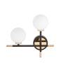 Настенный светильник Lumina Deco Marsiada LDW 6033N-2 BK+GD фото 5
