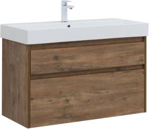 Тумба с раковиной Aquanet Nova Lite 100 291828 Дуб рустикальный
