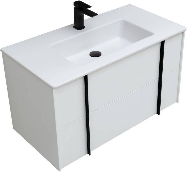 Тумба с раковиной Allen Brau Reality 91 1.32006.WM белый матовый, 500x900x462