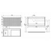 Тумба под раковину Sancos Snob T SNT100LW 100 см, L, Bianco фото 6