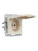 Розетка 1-местная с заземлением, шторками и крышкой IEK Brite BR-R16-16-44-K10 бежевый фото 2