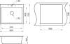 Комплект Paulmark Kante PM106052-BLM черный металлик + Смеситель Paulmark Essen Es213211-418 для кухонной мойки, черный металлик фото 6