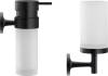 Набор Duravit Starck T Стакан 0099314600 черный + Дозатор 0099354600 черный