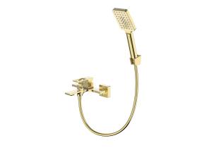 Смеситель для ванны с душем BelBagno LUC-VASM-ORO золото
