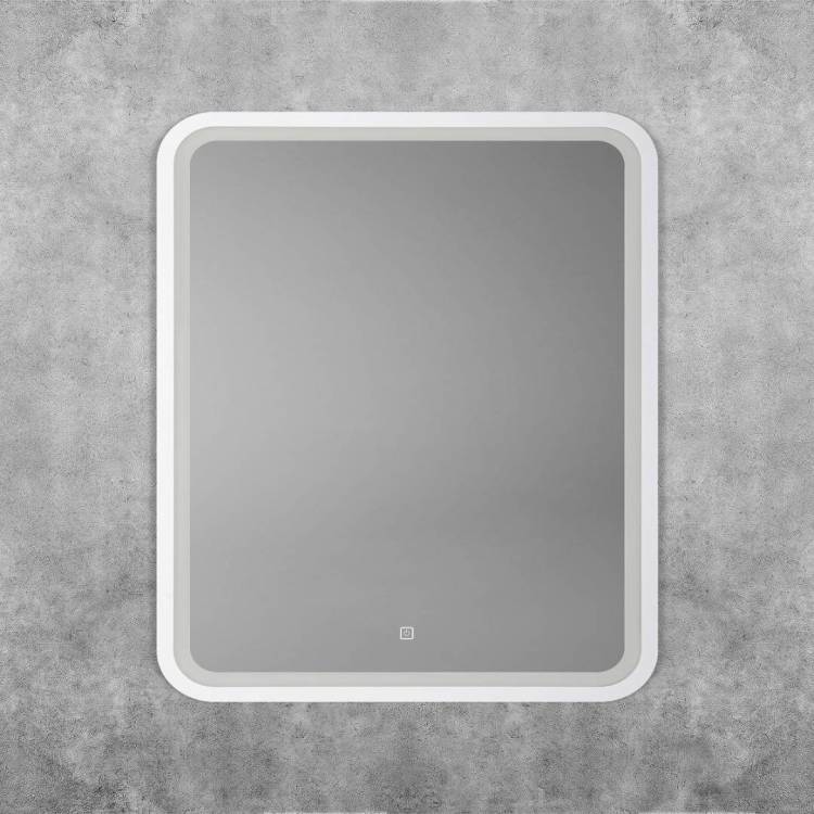 Зеркало Art&Max Genova AM-Gen-600-800-DS-F-White с подсветкой, 80x60