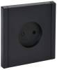 Розетка 1-местная с защитными шторками IEK Forte&Piano FP-R13-10-K02 черный