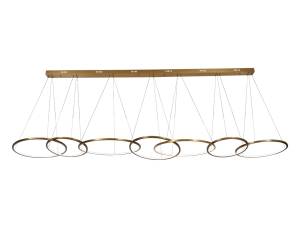 Большая подвесная светодиодная люстра Newport Loren 15207N/S brass