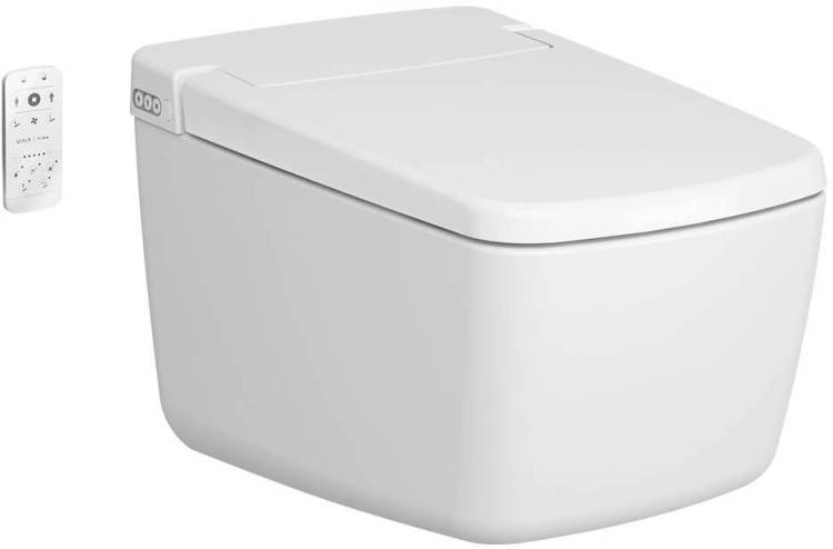 Унитаз подвесной VitrA V-Care Prime 7231B403-6216 безободковый, с биде и микролифтом