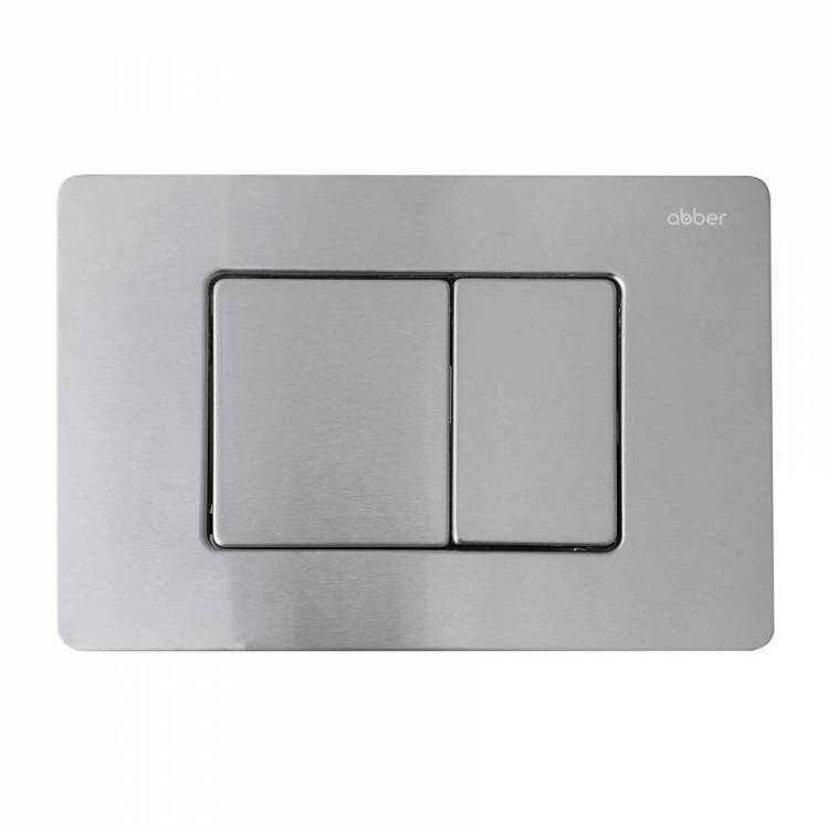 Кнопка смыва Abber AC0120MCH матовый хром