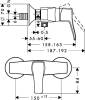 Смеситель для душа Hansgrohe Metris Classic 31672000 фото 2