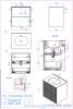 Тумба под раковину La Fenice Terra Twin FNC-01-TER-BG-60-2 Blu grigio фото 3