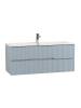 Тумба с раковиной Cezares Duet-N 120 голубой жемчужный, раковина CZR-8073-120 фото 2