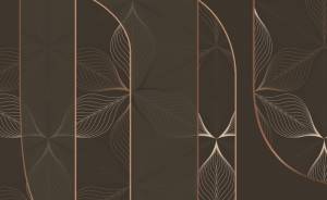 3D Фотообои Artegrafico «Цветочное кружево в шоколадном оттенке» PL-099 канвас