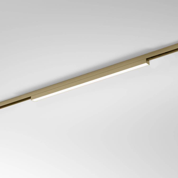 Трековый линейный светодиодный светильник Elektrostandard Brass Line 85526/01 12W 4000K латунь