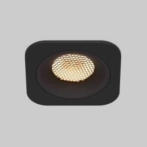 Встраиваемый точечный светодиодный светильник Elektrostandard Tetro 15276/LED 10W 3000K черный IP44