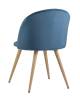 Набор из 4 стульев Stool Group Лион DC-69030 HLR-63 X4 голубой фото 4