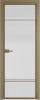 Межкомнатная дверь Profil Doors 4 AX цвет профиля Шампань, стекло безопасное 6 мм мору осветленное 600x2000