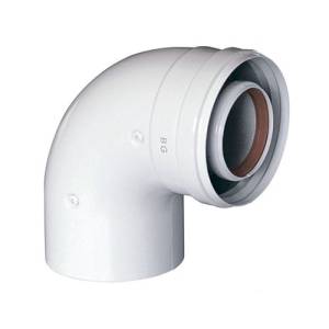 Коаксиальный отвод Baxi 90гр., диам. 80/125 мм