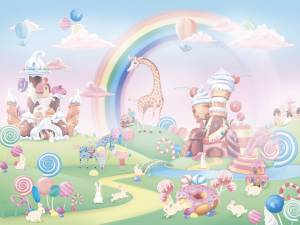 Фреска Ortograf Little friends 34395 Карамельная страна 2 Филиграна со стразами FM-F/S