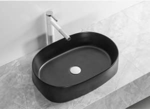 Раковина Cerutti Spa CR2691 черная матовая, 56x39