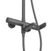 Душевая стойка Cezares Stylus STYLUS-CVD-NOP со смесителем и изливом, черный матовый фото 4