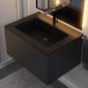 Раковина Uperwood Parma Quartz 291003000 черная матовая, уголь, 66x47.5 фото 3