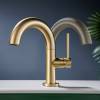 Смеситель для раковины Elghansa Radiant 1637181-MattGold матовое золото фото 4