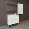 Мебель для ванной Style Line Альба 90 Люкс L, с бельевой корзиной
