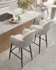 Стул полубарный Stool Group Wave Stripes VB006-2 0917-0006/Fl-100 seat DUAL белый, букле фото 3