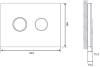 Кнопка смыва Cersanit Accento Circle P-BU-ACN-CIR-PN/Wh/Gl стеклянная, белая глянцевая фото 5