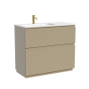 Тумба под раковину Sancos Folk Floor FL100FLCP напольная, 99.5x44.5x85, левая, Капучино