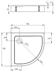 Поддон для душа Radaway Doros A Compact 90x90 фото 3